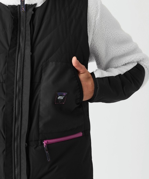 PICTURE ORGANIC CLOTHING（ピクチャーオーガニッククロージング）の「【PICTURE/ピクチャー】PMBTON 3IN1 JKT　ボアフリース　ベスト（ブルゾン・メンズ・ブラック・MEDIUM/LARGE）」の6枚目の写真