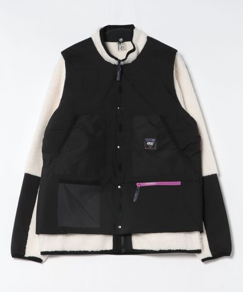 PICTURE ORGANIC CLOTHING（ピクチャーオーガニッククロージング）の「【PICTURE/ピクチャー】PMBTON 3IN1 JKT　ボアフリース　ベスト（ブルゾン・メンズ・ブラック・MEDIUM/LARGE）」の8枚目の写真