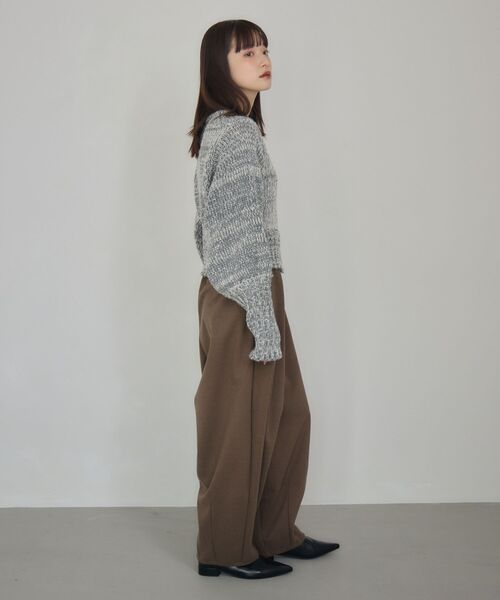 kivi（キヴィ）の「ヘリンボーンカーブパンツ（その他パンツ・レディース・チャコールグレー/ブラウン/ライトグレー・FREE）」の15枚目の写真
