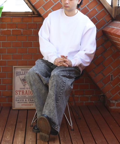 PRO CLUB （プロクラブ）の「PROCLUB クルースウェット13オンス裏起毛（スウェット・メンズ・グレー/ブラック/ホワイト・XX-LARGE/X-LARGE/MEDIUM/LARGE）」の8枚目の写真