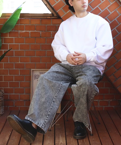 PRO CLUB （プロクラブ）の「PROCLUB クルースウェット13オンス裏起毛（スウェット・メンズ・グレー/ブラック/ホワイト・XX-LARGE/X-LARGE/MEDIUM/LARGE）」の9枚目の写真