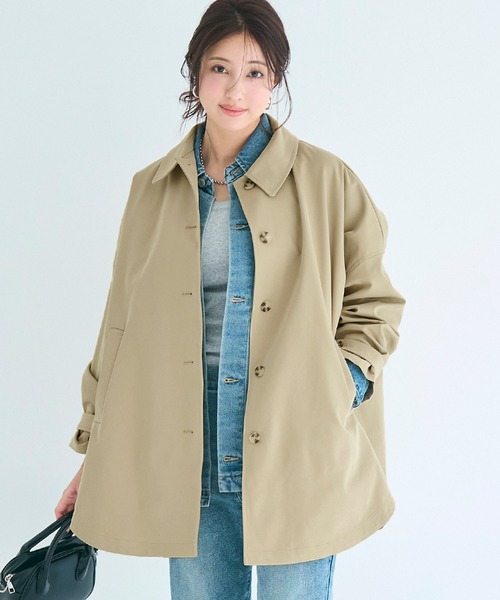 coca(coca)(コカ)の「ドルマンスリーブトレンチコート(トレンチコート・レディース・ベージュ・L/M)」の1枚目の写真