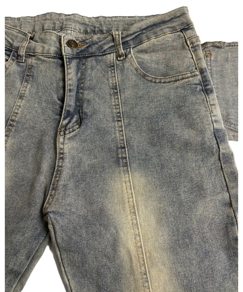 inst.ALL(インストール)の「サイドリボンラップ付きデニムフレアパンツ(デニムパンツ・レディース・ブルー・S/M/L)」の14枚目の写真