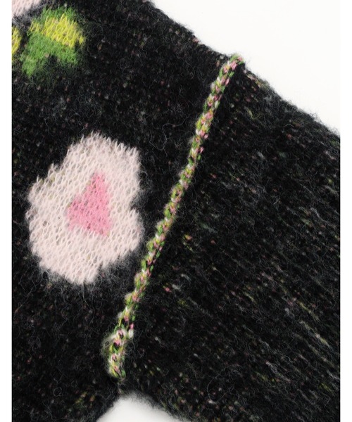 Little sunny bite(リトルサニーバイト)の「【Little sunny bite】floral knit(ニット/セーター・レディース・ブラック/ピンク・MEDIUM/SMALL)」の16枚目の写真