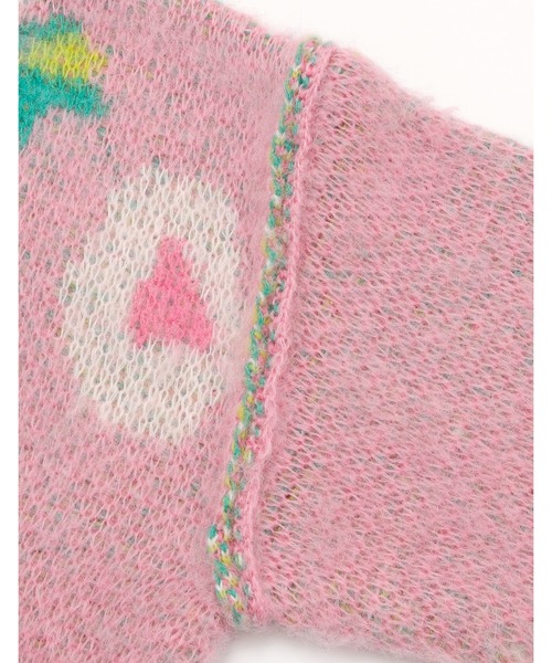 Little sunny bite(リトルサニーバイト)の「【Little sunny bite】floral knit(ニット/セーター・レディース・ブラック/ピンク・MEDIUM/SMALL)」の6枚目の写真