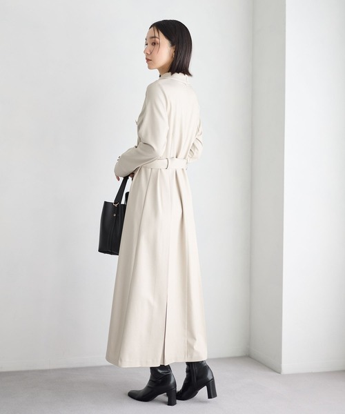 Andemiu(アンデミュウ)の「トレンチ風キンボタンワンピース644033(ワンピース・レディース・ベージュ/ネイビー/ライトグリーン・FREE)」の5枚目の写真