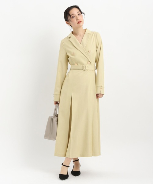 Andemiu(アンデミュウ)の「トレンチ風キンボタンワンピース644033(ワンピース・レディース・ベージュ/ネイビー/ライトグリーン・FREE)」の16枚目の写真