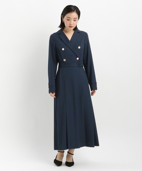 Andemiu(アンデミュウ)の「トレンチ風キンボタンワンピース644033(ワンピース・レディース・ベージュ/ネイビー/ライトグリーン・FREE)」の18枚目の写真