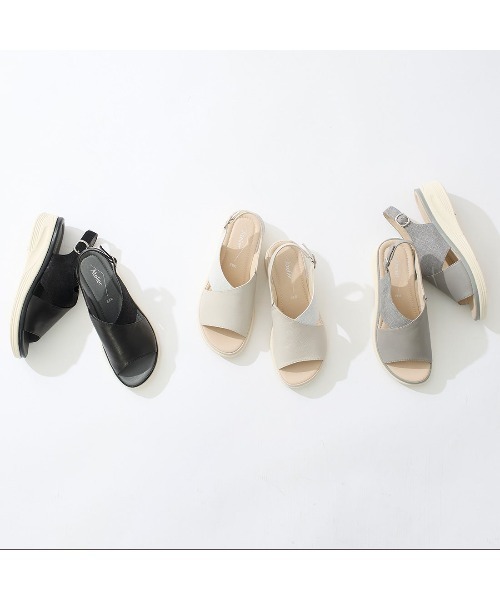 Atelier(アトリエ)の「【3E】厚底カバードサンダル(サンダル・レディース・グレー/ブラック/アイボリー・22.5cm/24.5cm/24cm/23.5cm/23cm)」の5枚目の写真