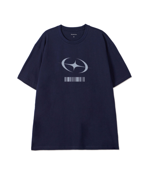 MAKEITTO（メイキット）の「[FLASH BARCODE] CREW NECK TEE_NAVY（Tシャツ/カットソー・メンズ・その他・MEDIUM/LARGE/X-LARGE/XX-LARGE）」の2枚目の写真
