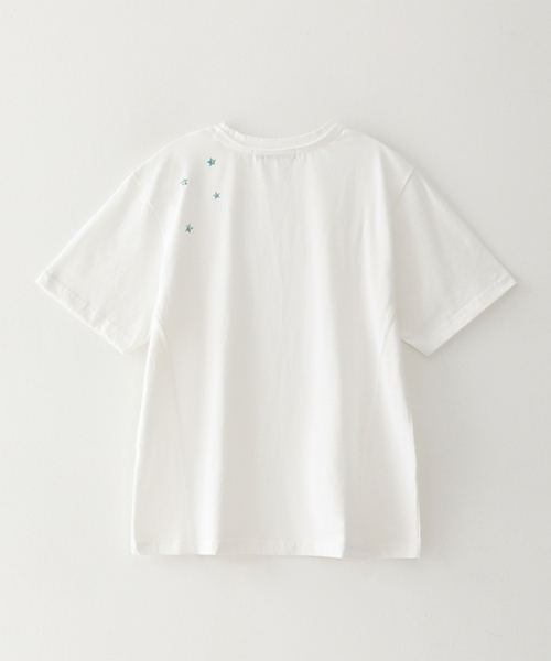 BLUESUNFLOWER（ブルーサンフラワー）の「ヴィンテージ90sスタークロップ半袖Tシャツ[ホワイト]（Tシャツ/カットソー・レディース・その他・MEDIUM/LARGE）」の2枚目の写真