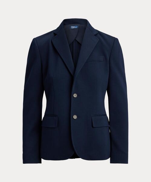 POLO RALPH LAUREN（ポロ ラルフ ローレン）の「シングルブレステッド ポンチ ブレザー（テーラードジャケット・レディース・ネイビー系1・6/4/2/00/0）」の2枚目の写真