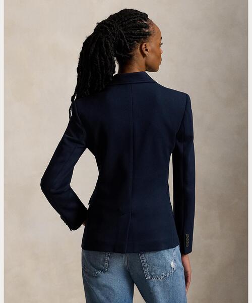 POLO RALPH LAUREN（ポロ ラルフ ローレン）の「シングルブレステッド ポンチ ブレザー（テーラードジャケット・レディース・ネイビー系1・6/4/2/00/0）」の4枚目の写真