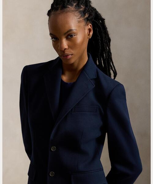 POLO RALPH LAUREN（ポロ ラルフ ローレン）の「シングルブレステッド ポンチ ブレザー（テーラードジャケット・レディース・ネイビー系1・6/4/2/00/0）」の5枚目の写真