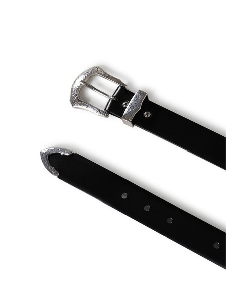 TOGA（トーガ）の「DOUBLE BUCKLE WIDE BELT（ベルト・メンズ・ブラック・OS）」の4枚目の写真