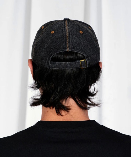 PLEASURES(プレジャー)の「PLEASURES/プレジャーズ ZIG ZAG DENIM CAP フラットバイザー 5Pキャップ 2026年春夏(キャップ・メンズ・ブルー・FREE)」の7枚目の写真