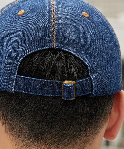 PLEASURES(プレジャー)の「PLEASURES/プレジャーズ ZIG ZAG DENIM CAP フラットバイザー 5Pキャップ 2026年春夏(キャップ・メンズ・ブルー・FREE)」の12枚目の写真