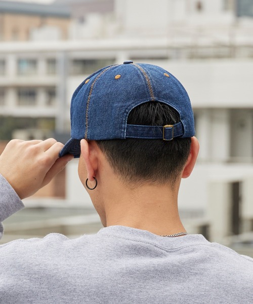 PLEASURES(プレジャー)の「PLEASURES/プレジャーズ ZIG ZAG DENIM CAP フラットバイザー 5Pキャップ 2026年春夏(キャップ・メンズ・ブルー・FREE)」の5枚目の写真