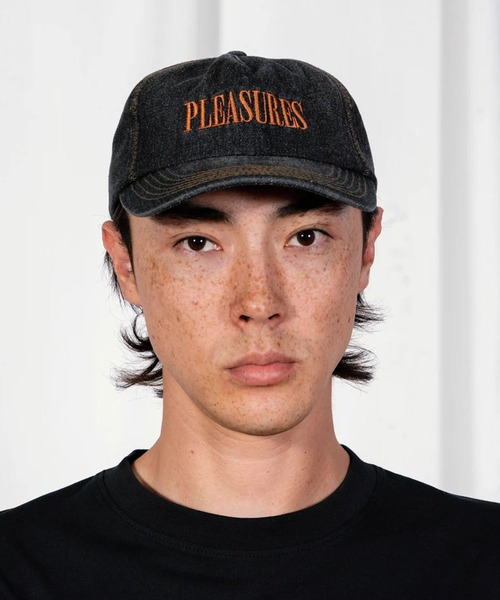 PLEASURES(プレジャー)の「PLEASURES/プレジャーズ ZIG ZAG DENIM CAP フラットバイザー 5Pキャップ 2026年春夏(キャップ・メンズ・ブルー・FREE)」の14枚目の写真