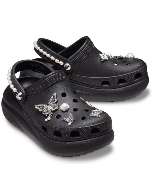 crocs（クロックス）の「クロックス crocs Crush Butterfly Jewel Clog（サンダル・レディース・ブラック・22.0cm/23.0cm/24.0cm/25.0cm/26.0cm）」の6枚目の写真