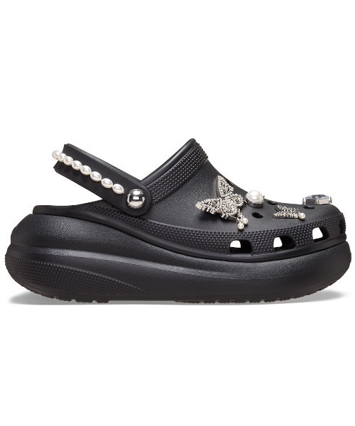 crocs（クロックス）の「クロックス crocs Crush Butterfly Jewel Clog（サンダル・レディース・ブラック・22.0cm/23.0cm/24.0cm/25.0cm/26.0cm）」の4枚目の写真