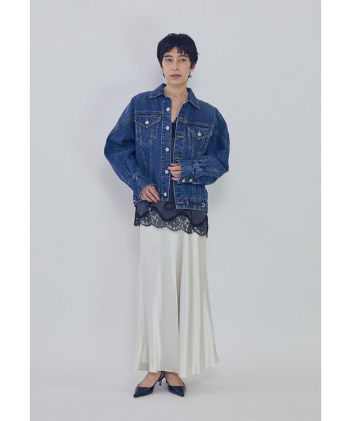 1er Arrondissement(プルミエアロンディスモン)の「ドルマンデニムジャケット(その他アウター・レディース・インディゴブルー・38/36)」の5枚目の写真