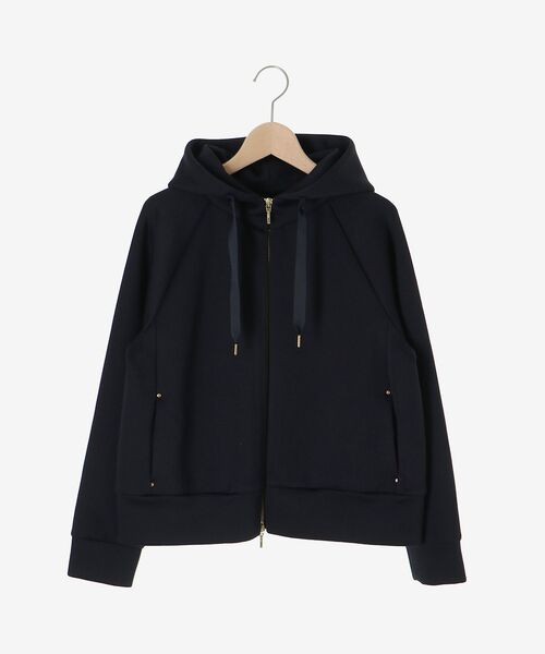 le.coeur blanc（ルクールブラン）の「カルゼダンボールパーカー（パーカー・レディース・ネイビー・38）」の2枚目の写真