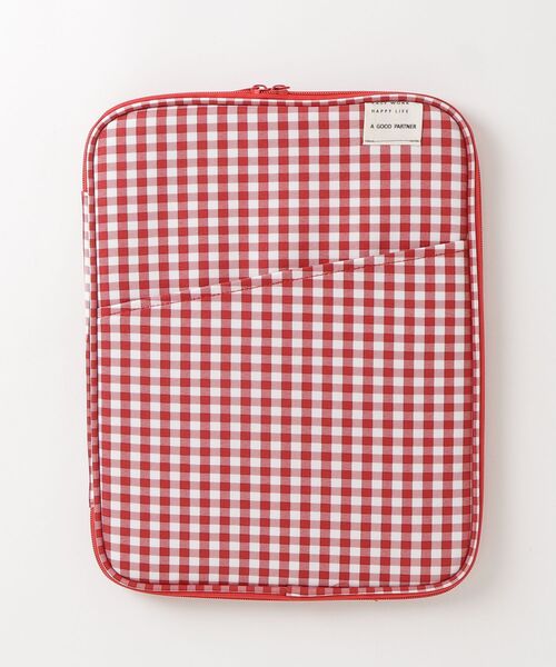 lit.Cy(リットシー)の「ギンガムチェック クッション タブレットケース PCケース 11inch 13inch 14inch(PC・タブレットケース・レディース・ブルー/ブラック/レッド/グリーン・11/13-14)」の12枚目の写真