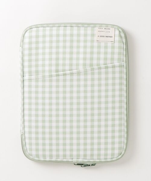 lit.Cy(リットシー)の「ギンガムチェック クッション タブレットケース PCケース 11inch 13inch 14inch(PC・タブレットケース・レディース・ブルー/ブラック/レッド/グリーン・11/13-14)」の13枚目の写真