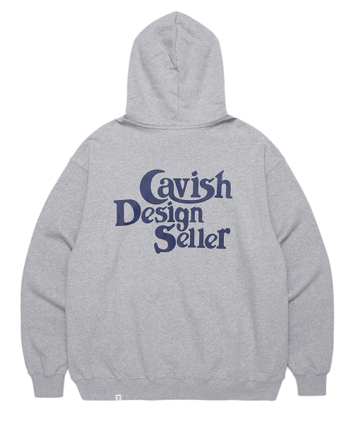 Cavish(カビシ)の「SELLER LOGO HOODIE GREY(CV2BFUM400A)(パーカー・レディース・グレー・S/M/L)」の1枚目の写真