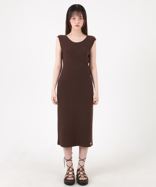 KATHARSIS(カタルシス)の「ニッティングタンクトップバックレスロングワンピースブラウン ONE SIZE(ワンピース・レディース・その他・ONE SIZE)」の2枚目の写真