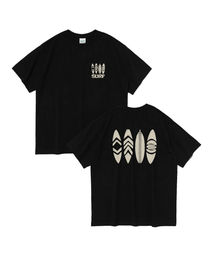 トラベルラインサーフ半袖Tシャツ(ブラック)