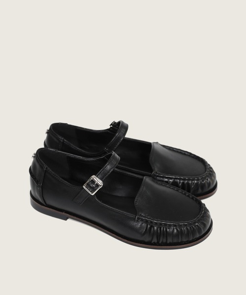 【極美品】フィンコンフォート メリージェーン 本革 黒 レザー 25㎝ 極美品】フィンコンフォート メリージェーン 本革 黒 レザー 25㎝