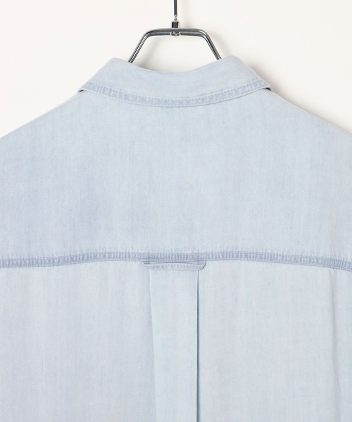 BAYFLOW（ベイフロー）の「[簡単ブラウジング仕様]2WAYデニムシャツ（シャツ/ブラウス・レディース・ライトブルー/インディゴブルー/グレー・FREE）」の16枚目の写真