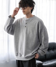 Rocky Monroe | オーバーサイズ 裏毛ヘンリーネック長袖スウェット(スウェット)