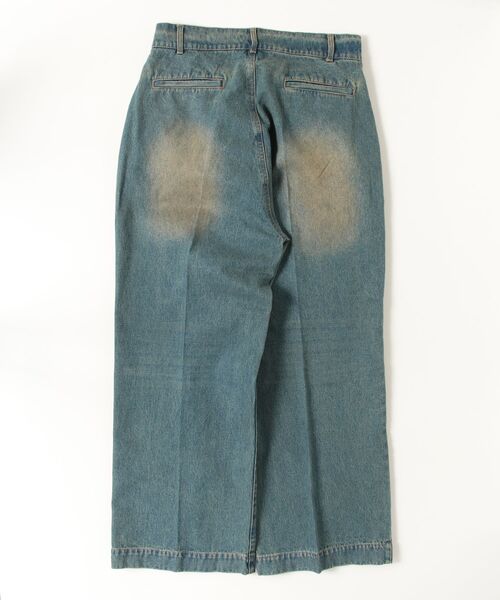 many men many mind(メニーメンメニーマインド)の「MANYMENMANYMINDS / 泥加工デニム/センタープレスパンツ(デニムパンツ・メンズ・サックスブルー/ブルー・L/M/XL)」の15枚目の写真