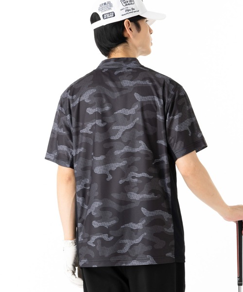 NEW ERA(ニューエラ)の「ニューエラゴルフ ミッドネック半袖Tシャツ カモ柄(ポロシャツ・メンズ・ブラック/ホワイト・XL/L/M/S/XXL)」の22枚目の写真
