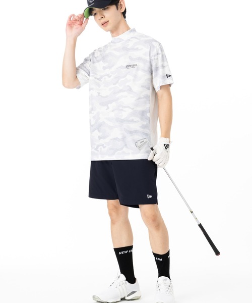 NEW ERA(ニューエラ)の「ニューエラゴルフ ミッドネック半袖Tシャツ カモ柄(ポロシャツ・メンズ・ブラック/ホワイト・XL/L/M/S/XXL)」の8枚目の写真