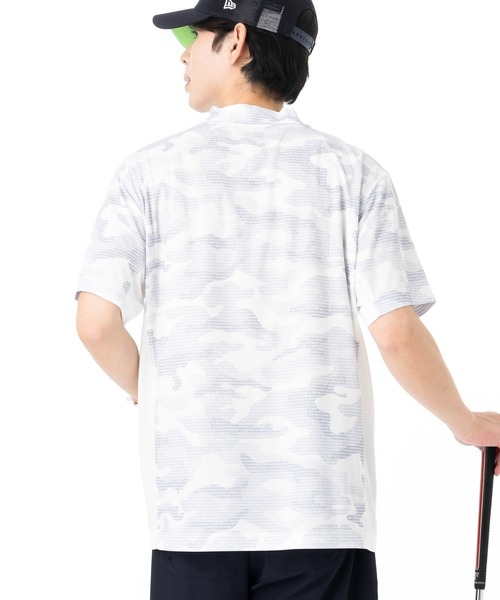 NEW ERA(ニューエラ)の「ニューエラゴルフ ミッドネック半袖Tシャツ カモ柄(ポロシャツ・メンズ・ブラック/ホワイト・XL/L/M/S/XXL)」の7枚目の写真