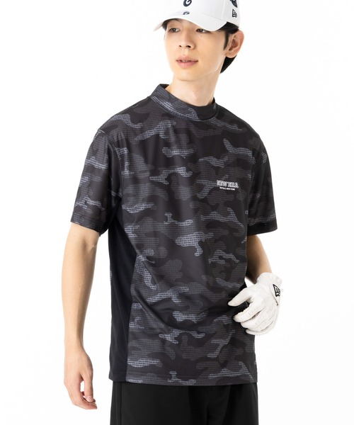 NEW ERA(ニューエラ)の「ニューエラゴルフ ミッドネック半袖Tシャツ カモ柄(ポロシャツ・メンズ・ブラック/ホワイト・XL/L/M/S/XXL)」の19枚目の写真