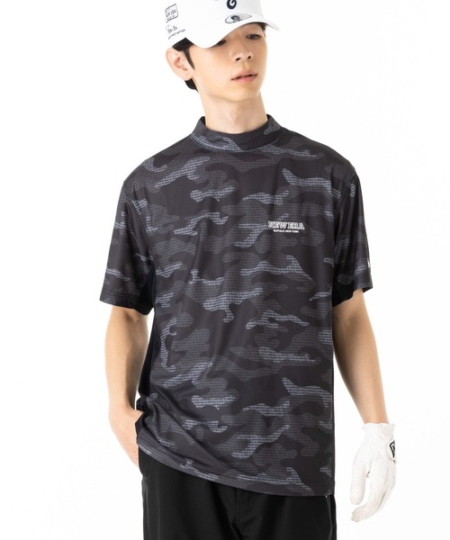 NEW ERA(ニューエラ)の「ニューエラゴルフ ミッドネック半袖Tシャツ カモ柄(ポロシャツ・メンズ・ブラック/ホワイト・XL/L/M/S/XXL)」の18枚目の写真