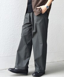 SHIPS any | SHIPS any:〈洗濯機可能〉マイクロ チェック イージー パンツ(セットアップ対応)◇(その他パンツ)