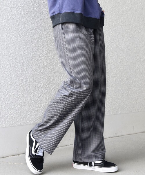 SHIPS any（シップス エニィ）の「SHIPS any:〈洗濯機可能〉マイクロ チェック イージー パンツ(セットアップ対応)◇（その他パンツ・メンズ・ブラック/オリーブ/ダークグレー・MEDIUM/LARGE）」の8枚目の写真