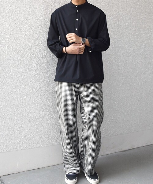 SHIPS any（シップス エニィ）の「SHIPS any:〈洗濯機可能〉マイクロ チェック イージー パンツ(セットアップ対応)◇（その他パンツ・メンズ・ブラック/オリーブ/ダークグレー・MEDIUM/LARGE）」の10枚目の写真