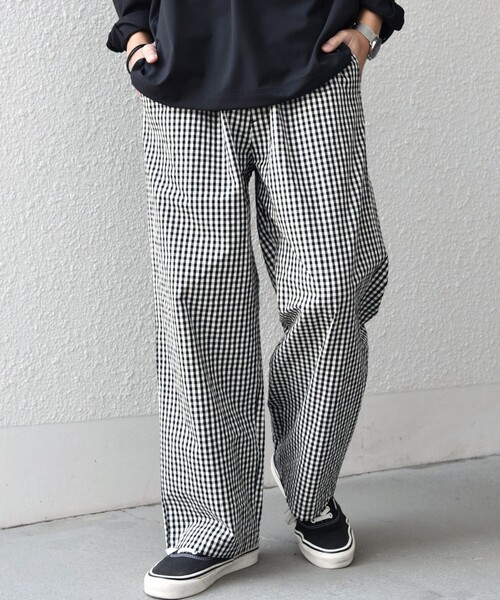 SHIPS any（シップス エニィ）の「SHIPS any:〈洗濯機可能〉マイクロ チェック イージー パンツ(セットアップ対応)◇（その他パンツ・メンズ・ブラック/オリーブ/ダークグレー・MEDIUM/LARGE）」の11枚目の写真