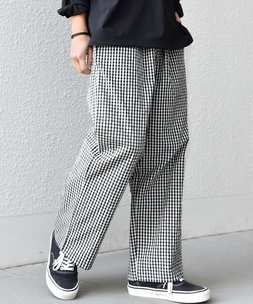 SHIPS any（シップス エニィ）の「SHIPS any:〈洗濯機可能〉マイクロ チェック イージー パンツ(セットアップ対応)◇（その他パンツ・メンズ・ブラック/オリーブ/ダークグレー・MEDIUM/LARGE）」の13枚目の写真