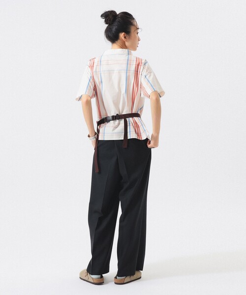 BEAMS BOY(ビームスボーイ)の「ボーイ ビッグタータン ショートスリーブ(シャツ/ブラウス・レディース・ネイビー/ライトブルー/ホワイト系その他7・2/1)」の6枚目の写真