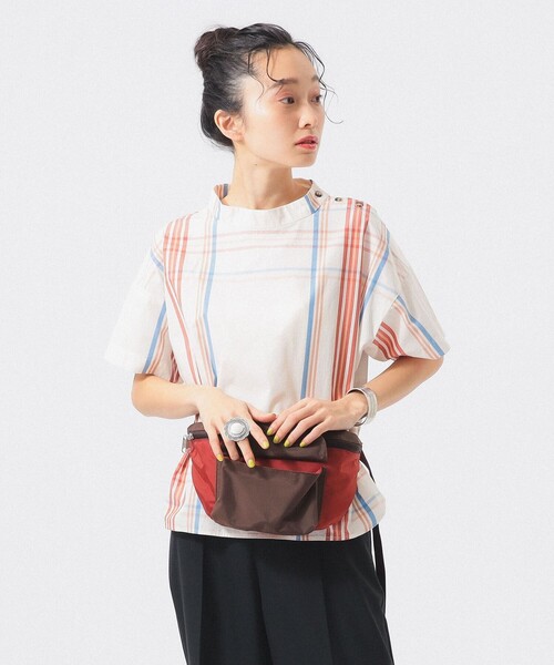 BEAMS BOY(ビームスボーイ)の「ボーイ ビッグタータン ショートスリーブ(シャツ/ブラウス・レディース・ネイビー/ライトブルー/ホワイト系その他7・2/1)」の7枚目の写真