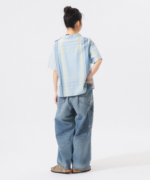 BEAMS BOY(ビームスボーイ)の「ボーイ ビッグタータン ショートスリーブ(シャツ/ブラウス・レディース・ネイビー/ライトブルー/ホワイト系その他7・2/1)」の10枚目の写真
