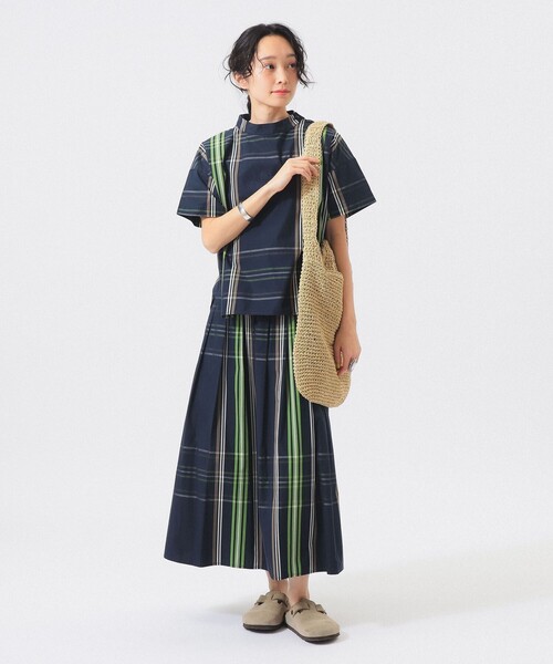 BEAMS BOY(ビームスボーイ)の「ボーイ ビッグタータン ショートスリーブ(シャツ/ブラウス・レディース・ネイビー/ライトブルー/ホワイト系その他7・2/1)」の12枚目の写真